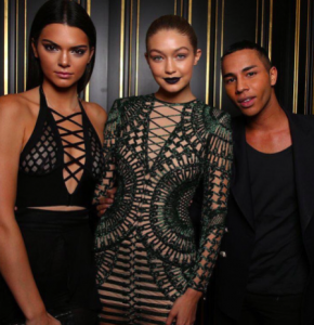 Olivier Rousteing -the Balmain designer, knows how to dress a woman. Understated, but you still get the point!